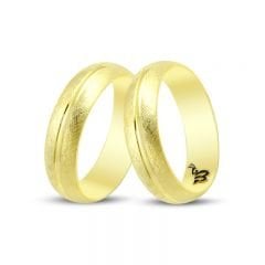 Beelo Gold 14K Altın Fantazi Alyans Yüzük BGHBD0013