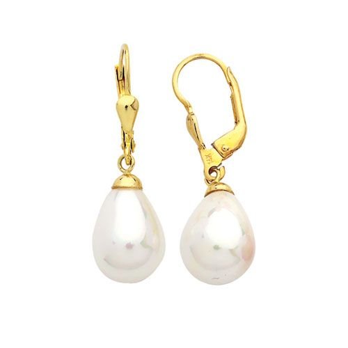 Beelo Gold 14K Altın İnci Küpe EIN026