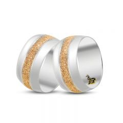 Beelo Gold 14K Altın Fantazi Alyans Yüzük BGHBD0020