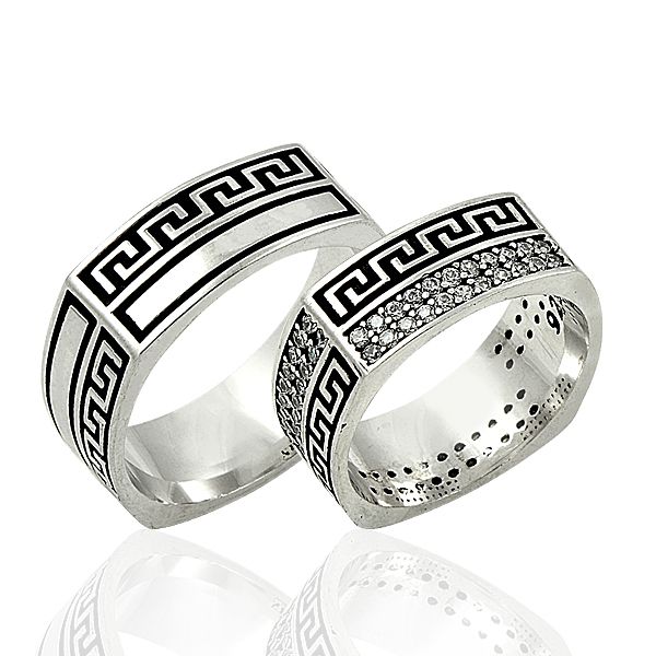 Beelo Silver 925K Gümüş İkili Alyans Yüzük
