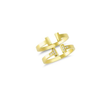 Beelo Gold 14K Altın Tasarım Yüzük