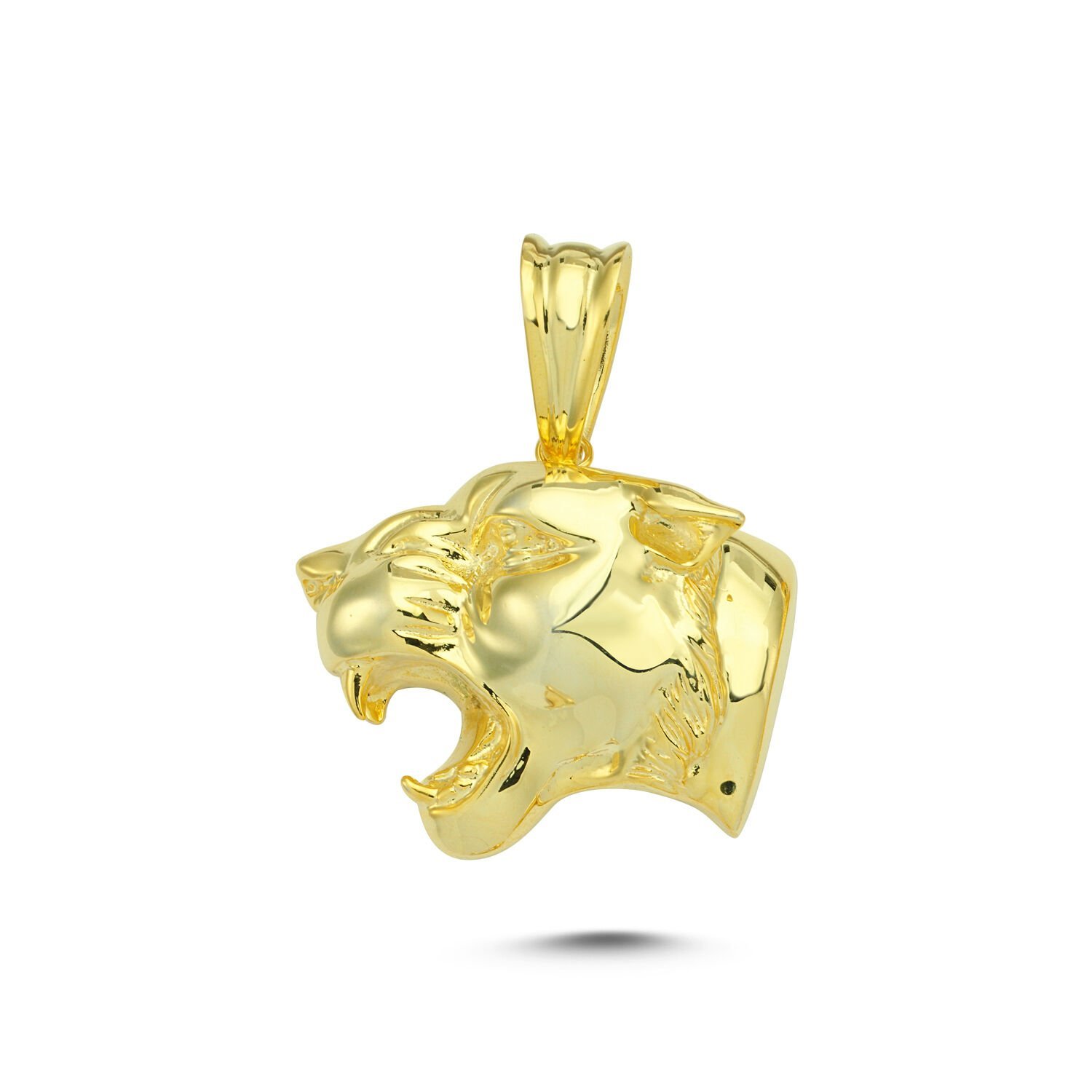 Beelo Gold 14K Altın Aslan Başı Kolye Ucu