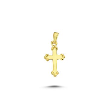Beelo Gold 14K Altın Haç Kolye Ucu
