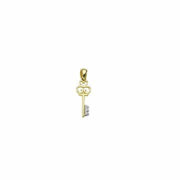 Beelo Gold 14K Altın Tasarım Anahtar Kolye Ucu