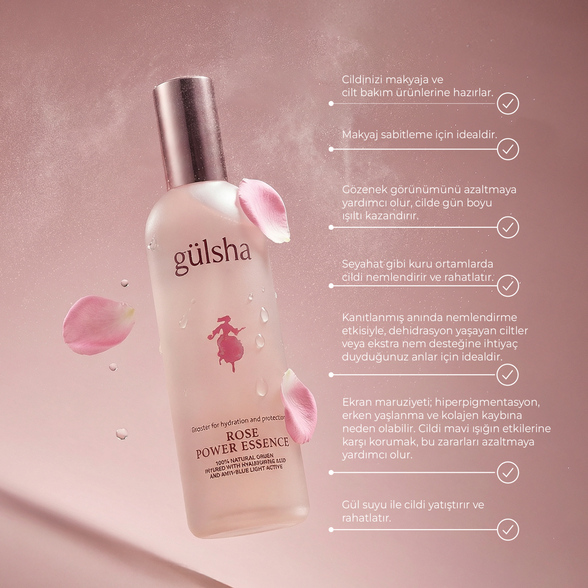 Rose Power Essence - gülsha