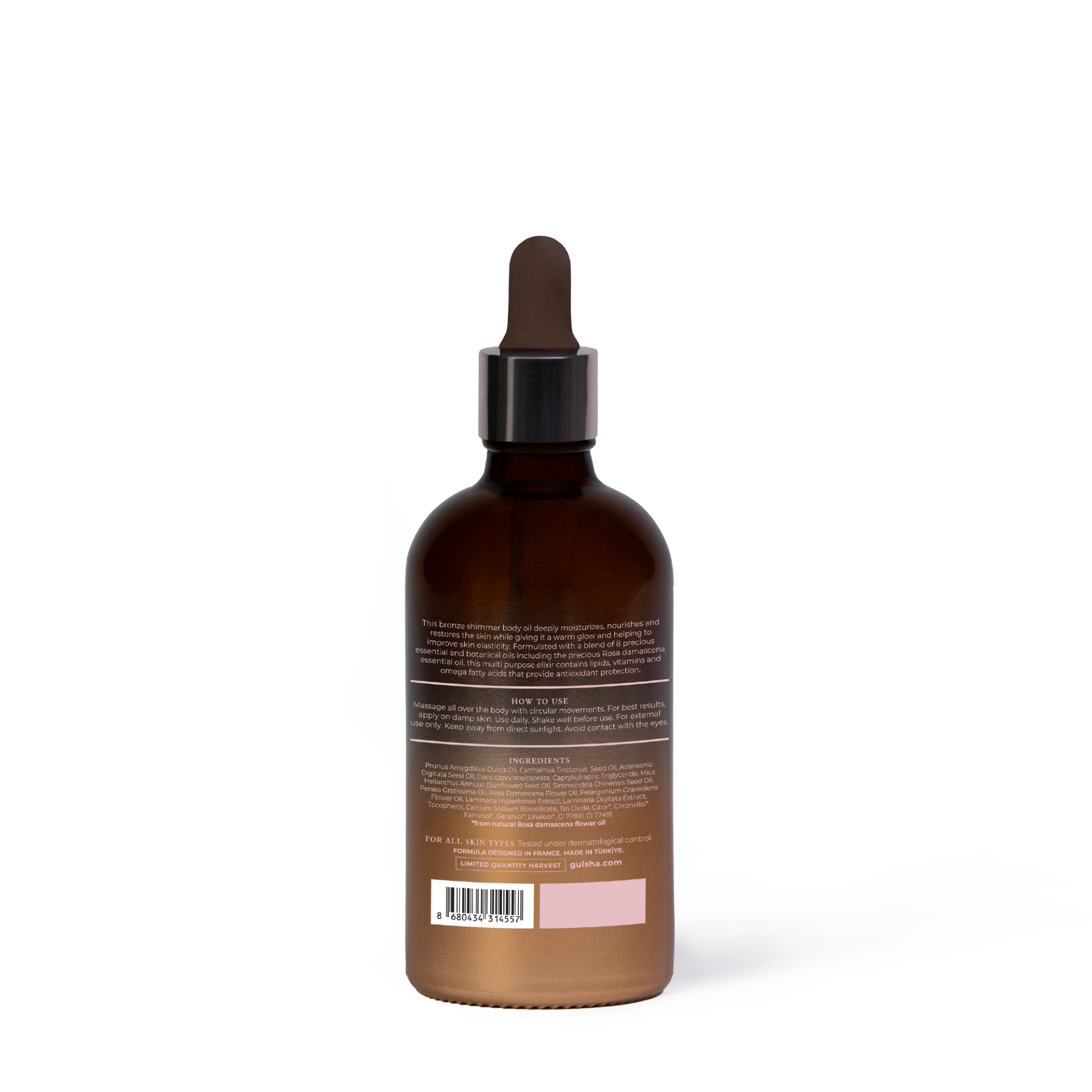 Rose Body Elixir with Bronze Shimmer