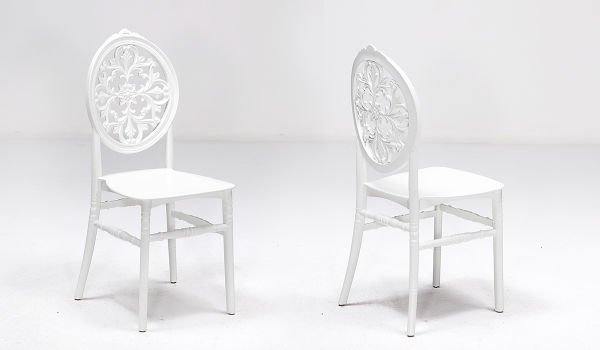 Grande Masa - 4 Adet Venüs Sandalye - Beyaz