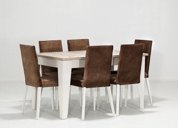 Grand Masa + 6 Adet Sandalye Takımı