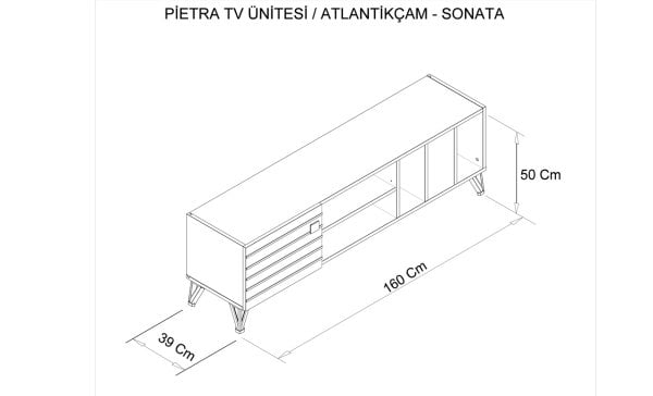 Pietra Sonata Tv Sehpası