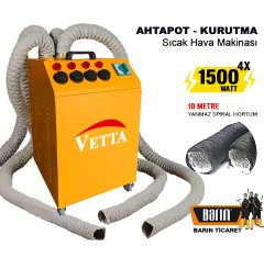 Vetta 4 Kollu Demir Kasalı Ahtapot Sıcak Hava Kurutma Makinesi