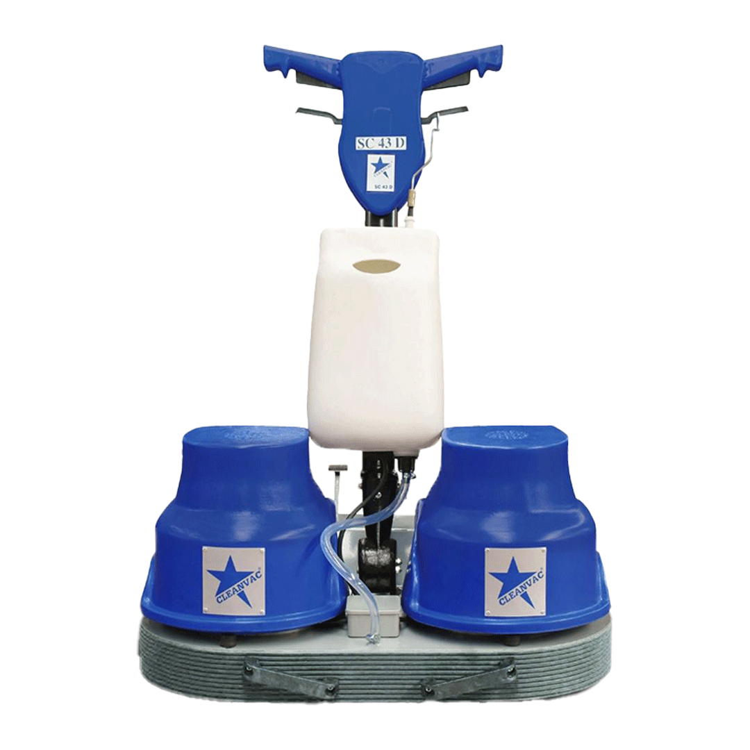 Cleanvac SC 43-D Çift Fırçalı Halı Yıkama ve Zemin Cilalama Makinası