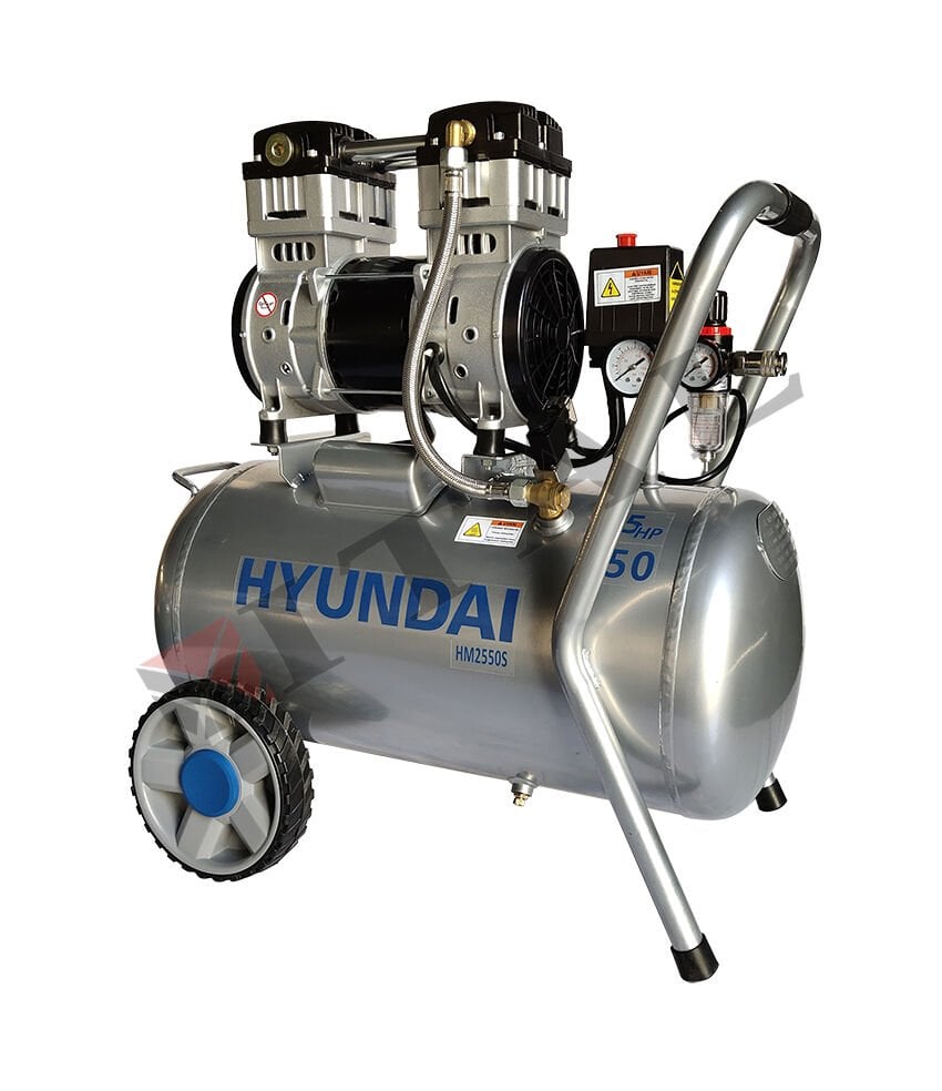 Hyundai HM2550S 50 Lt Sessiz Yağsız Hava Kompresörü
