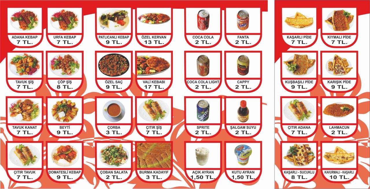 menü örnekleri 58