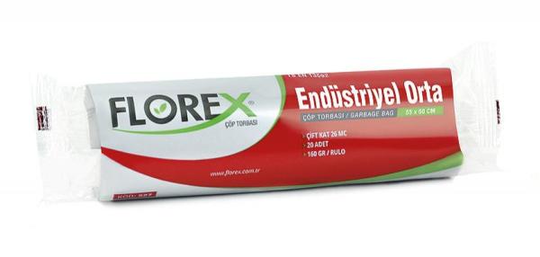 Florex Endüstriyel Orta Çöp Torbası 500 Adet