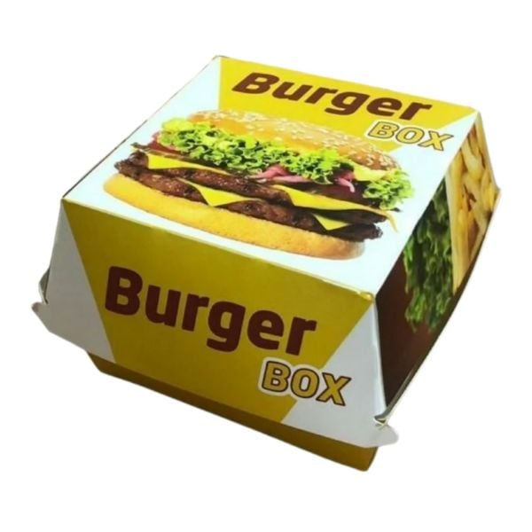 Hamburger Kutusu Küçük 9x9x7cm (DESENLİ)
