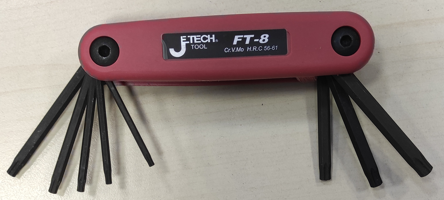 J Tech 8 Parça Çakı Tipi Torx Alyan Takımı