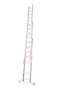 3 Parçalı Sürgülü A Tipi Alüminyum Merdivenler (Boy Seçiniz) - SATM Serisi