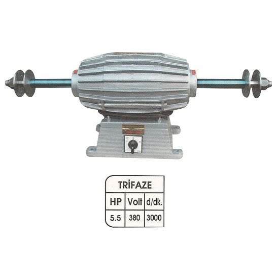 5.5 Hp Polisaj Motoru Çift Devirli 4 KW-Trifaze