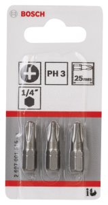 Bosch ExtraHard PH3*25 mm 3'lü