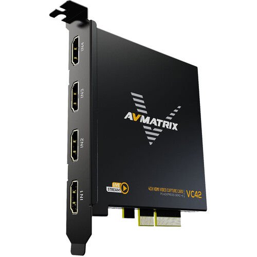 AvMatrix VC42 1080p HDMI PCIe 4-Channel Capture Card