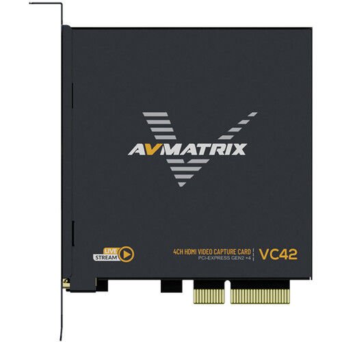 AvMatrix VC42 1080p HDMI PCIe 4-Channel Capture Card