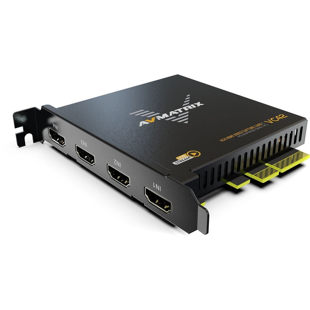 AvMatrix VC42 1080p HDMI PCIe 4-Channel Capture Card