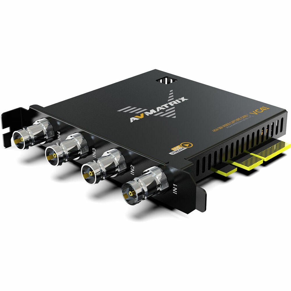 AVMatrix VC41 1080p 3G-SDI PCIe 4-Channel Capture Card