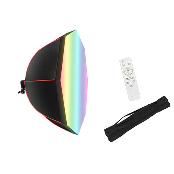 GDX RGB-BW-90 Renkli Işıklı 90cm Softbox