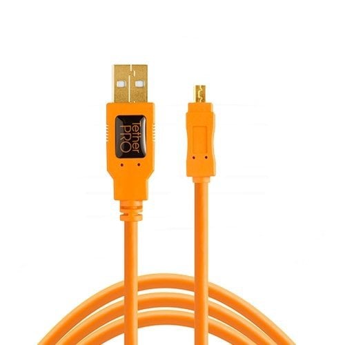 Tether Tools TetherPro USB 2.0 to Mini-B 8-Pin Kablo CU8015-ORG