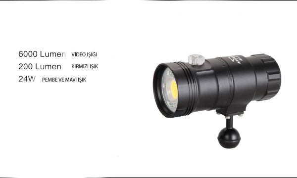 M6000-WRBT Video Işığı (6000 Lümen)