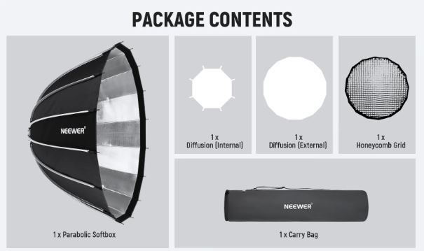 NEEWER 120cm Parabolic Softbox