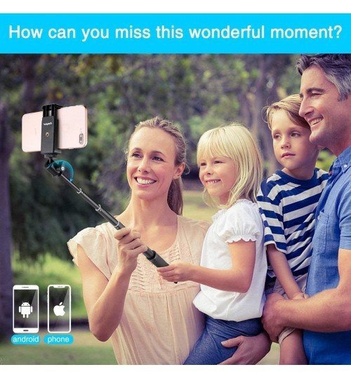 Fotopro QP-906R Bluetooth Selfie Çubuğu (Siyah)