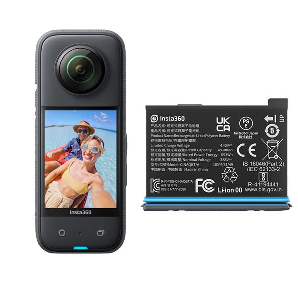 Insta360 X3 360 Derece Kamera + Yedek Batarya