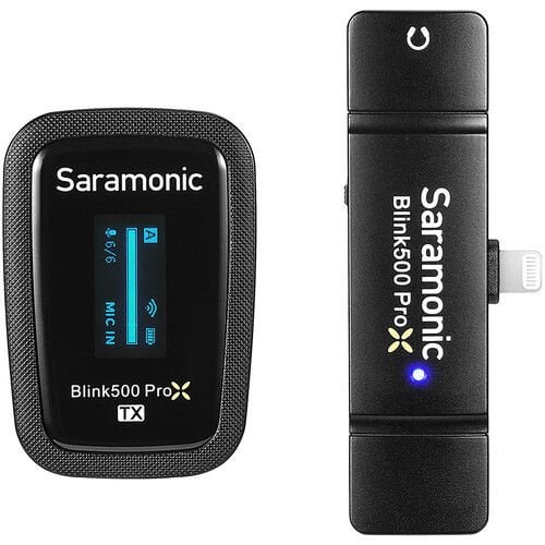 Saramonic Blink500 ProX B3 Kablosuz Tekli Yaka Mikrofonu (Iphone)