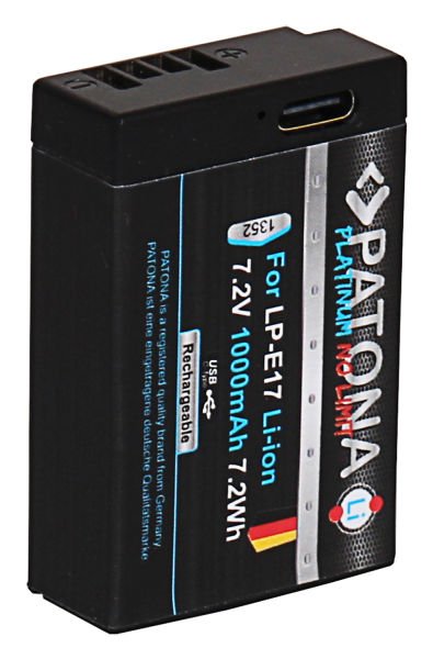 Patona Platinum Canon LP-E17 USB-C Girişli Batarya Pil