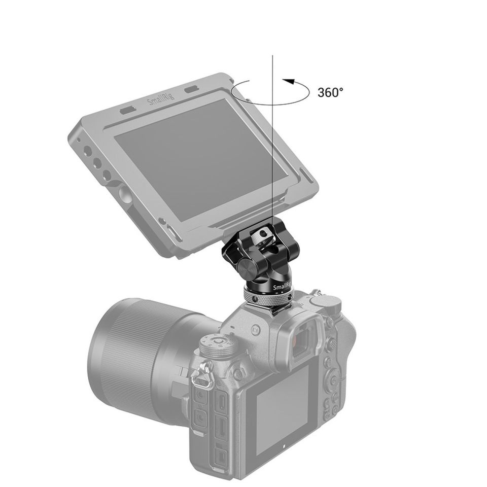 SmallRig Metal Ayak Döner ve Eğimli Monitör Montajı Kızağı BSE2346B