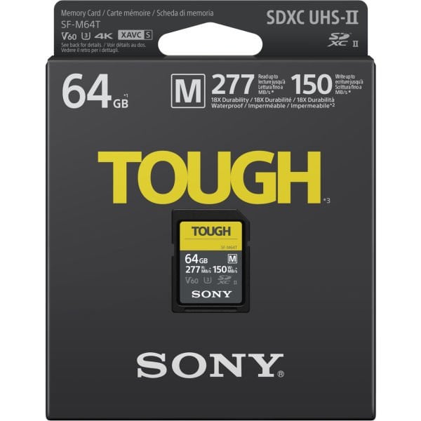 Sony 64GB SF-M Tough Series UHS-II SDXC Hafıza Kartı (SF-M64T)