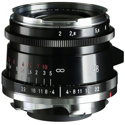 Voigtlander 28mm F/2.0 Ultron VM Lens Tip II (Leica M) Black