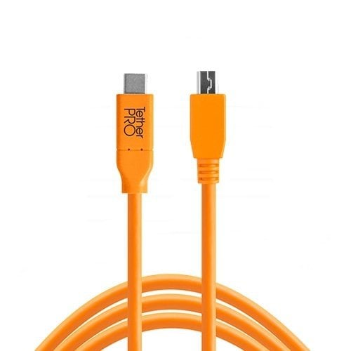 Tether Tools TetherPro USB-C to 5-Pin Micro-USB 2.0 Kablo CUC2515-ORG