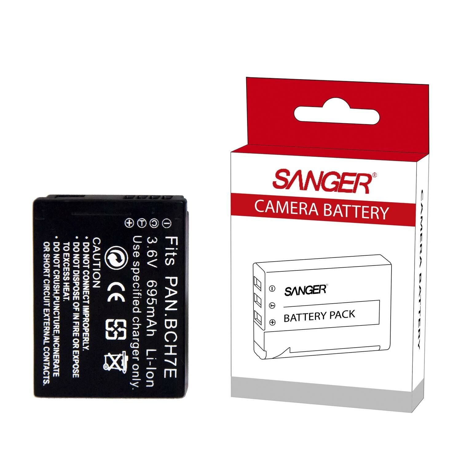 Sanger BCH7E Panasonic Fotoğraf Makinesi Batarya Pil