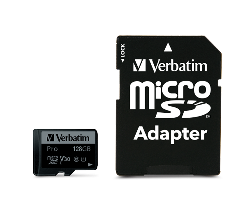 Verbatim 128GB Pro U3 Micro SDXC Hafıza Kartı