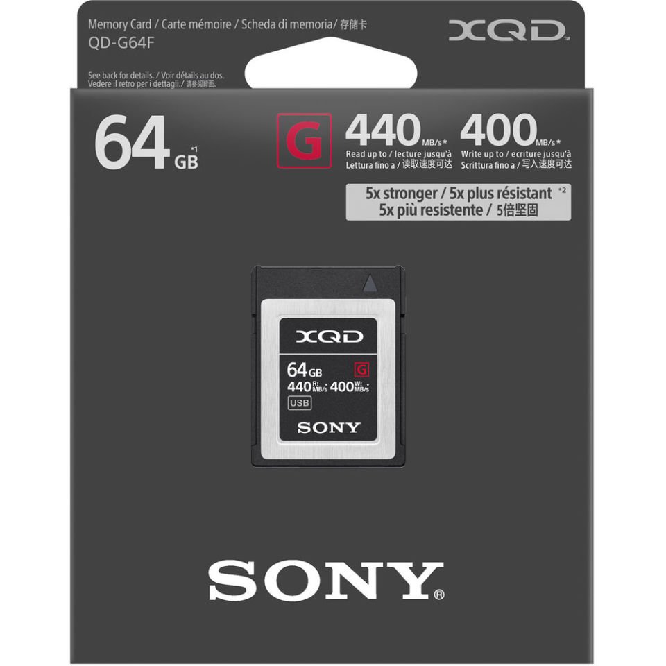 Sony 64GB QD-G64F 440Mb XQD Hafıza Kartı