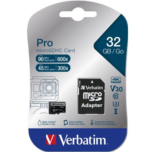 Verbatim 32GB Micro SDHC Pro Class 10 Hafıza Kartı