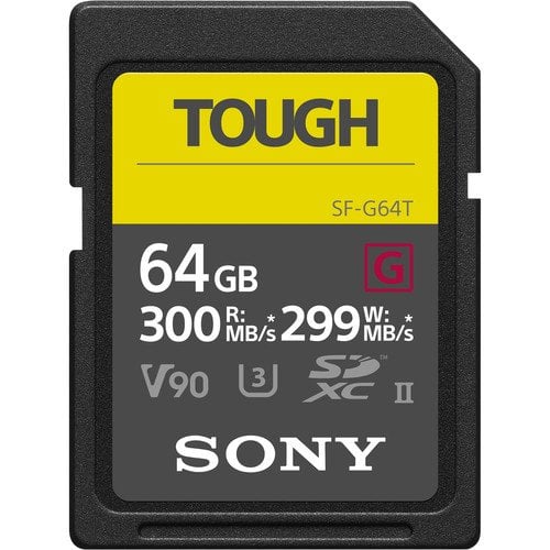 Sony 64GB SF-G Tough Series UHS-II SDXC Hafıza Kartı (SF-G64T)