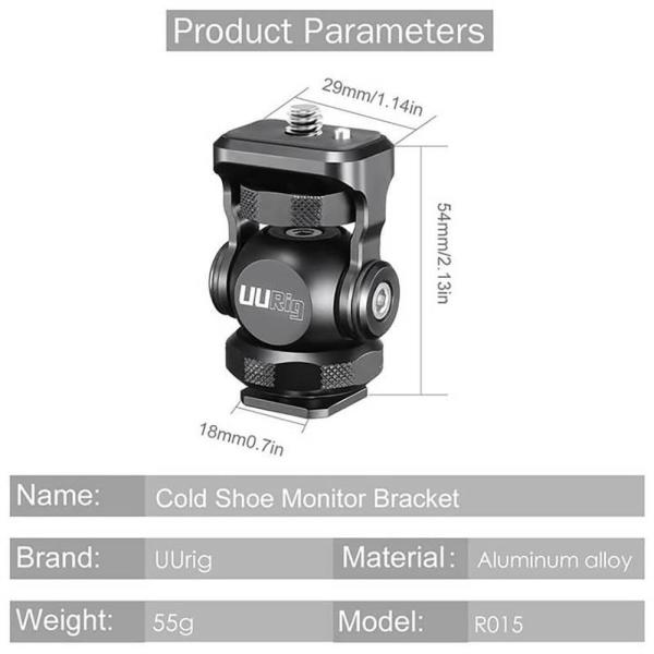 UURig R015 Kamera Monitör Bağlantı Aparatı