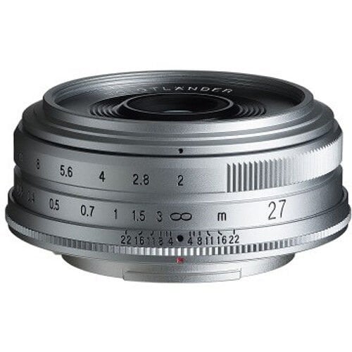 Voigtlander Ultron 27mm f/2.0 Lens (Fujifilm X) Silver