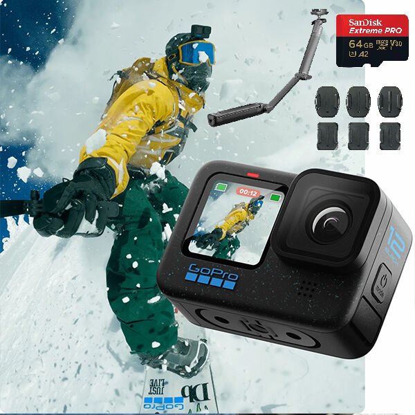 GoPro HERO 12 Black Snowboard Seti