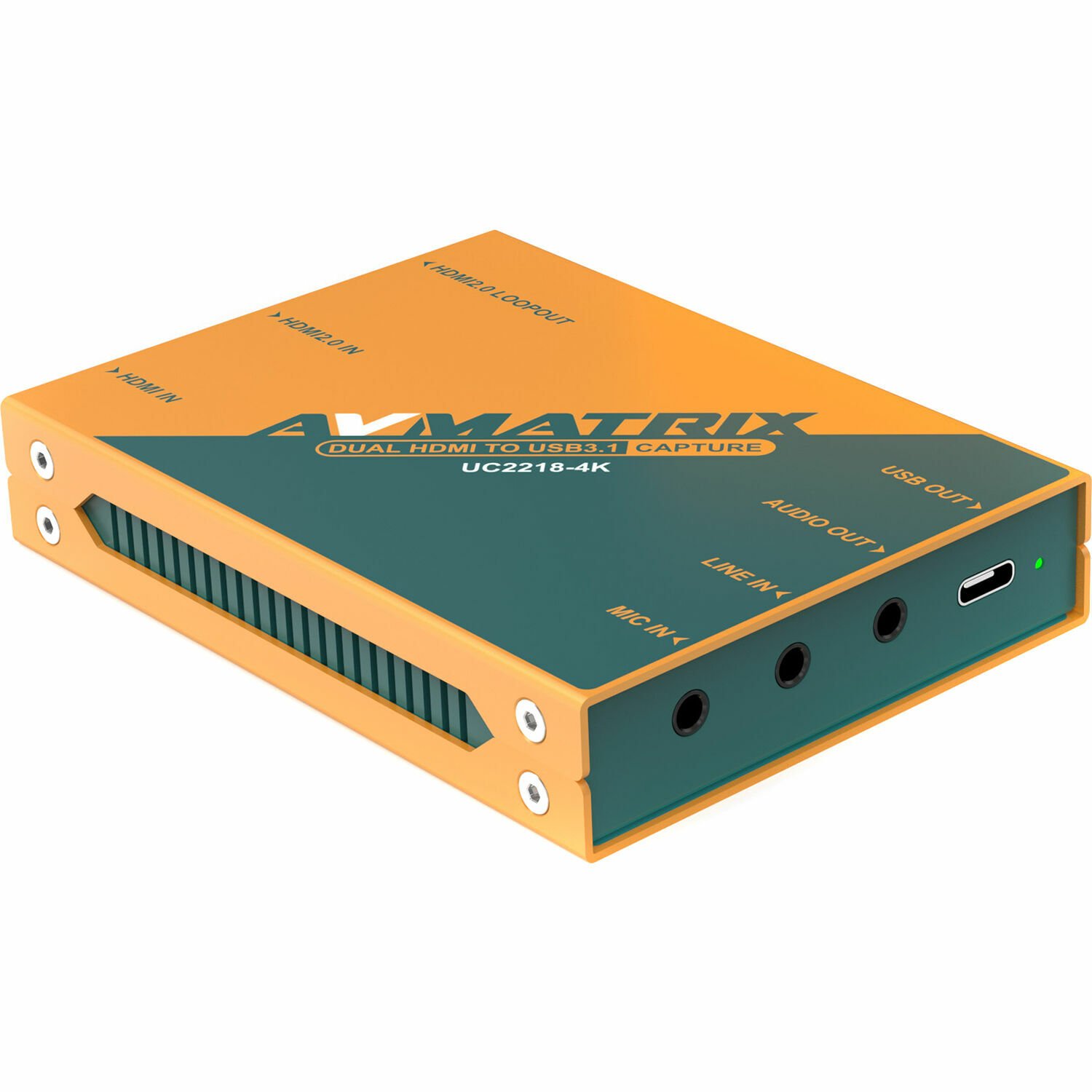 AVMatrix UC2218-4K Dual HDMI to USB-C 3.1 Video Capture Device