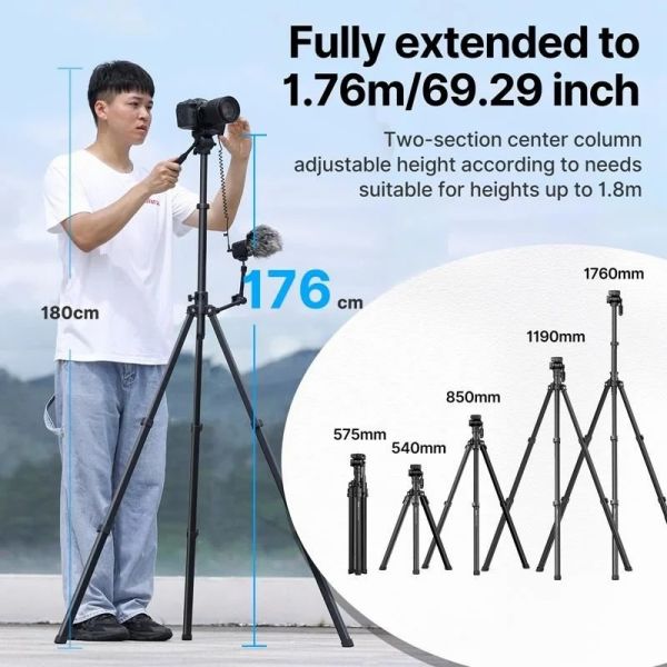 Ulanzi MT-65 Bluetooth Kumandalı Deve Boynu Video Tripod