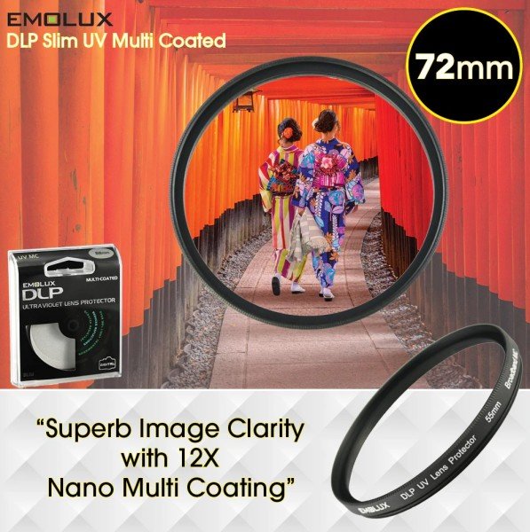 Emolux 72mm DLP Slim UV Filtre